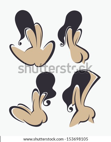 vector collection of naked girl images for spa and beauty salons