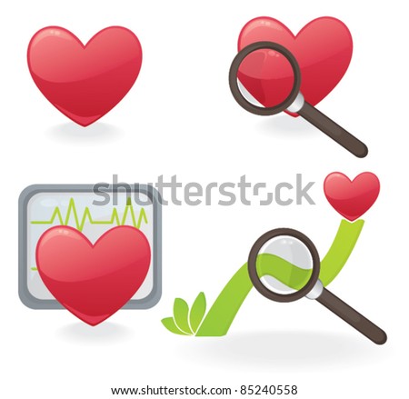 vector collection of health icons health for your heart