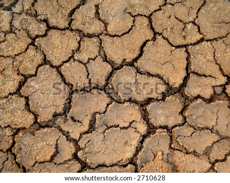 Photo of cracked and dried dirt texture.