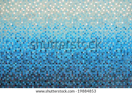 Background of little colorful ceramic square tiles
