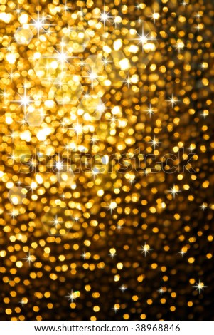 Holiday Wallpaper Backgrounds on Abstract Golden Background Of Sparkling Christmas Lights Stock Photo