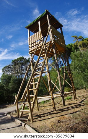 stock-photo-wooden-fire-watch-high-tower