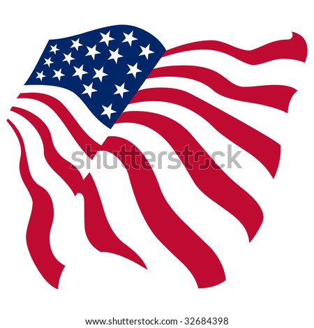 american flag pictures to color. stock vector : American flag,