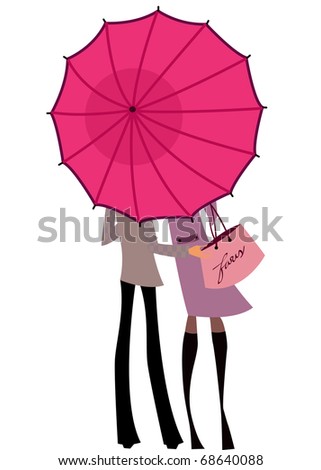 Couples Under Umbrellas
