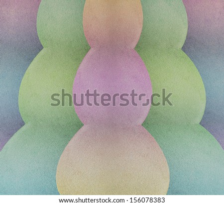 Abstract background of decorative rounded shapes of pastel shades