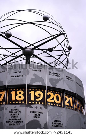 World Clock in Alexanderplatz, Berlin.