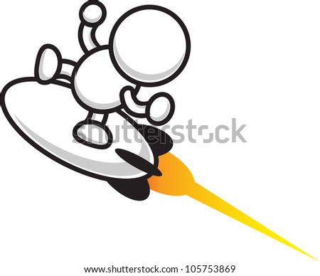 Illustration Of Cartoon Character With Rocket Launcher - 105753869