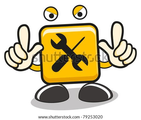 under construction sign - stock vector