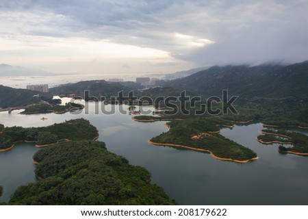 Beautiful Hong Kong landscapes outside the city