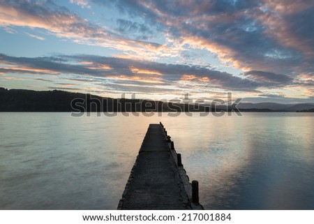 Windermere jetty sunset, Lake District