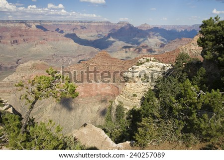 View of the Grand Canyon in Arizona, USA