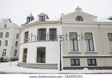 Mansions in a Hanseatic town in the Netherlands