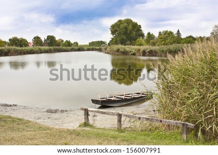 Boat at the lakeside