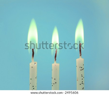 Three Birthday Candles