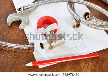 Water tap and flexible hoses for water supply