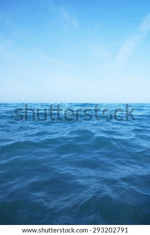 Waves in an open ocean