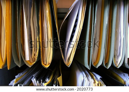 Organized files representing records management