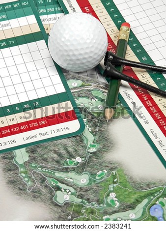 Golf Scorecard & Items
