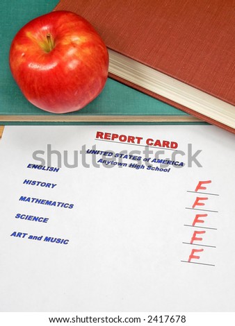Grading Papers for School - USA Report Card