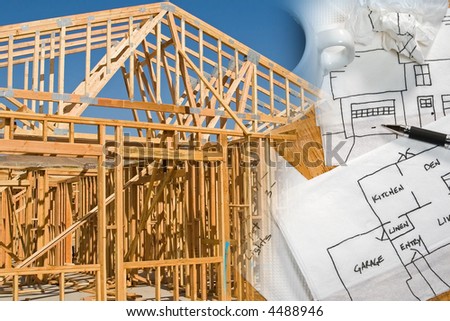 Ready-to-Use construction, architecture, drawing, under-construction, building montage of images
