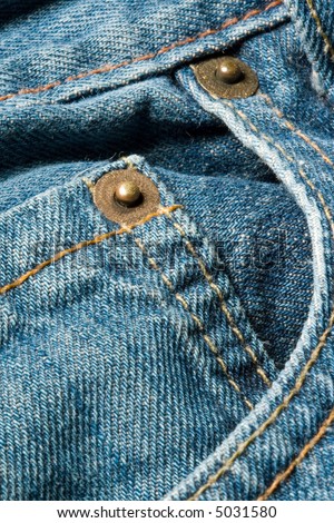Rugged blue jeans for a casual man to wear