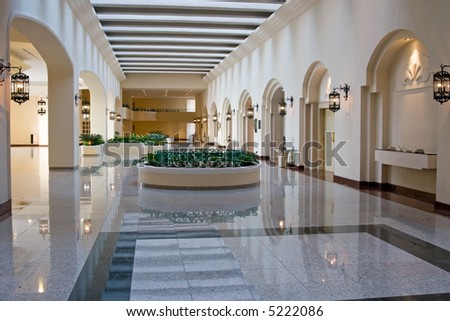 Conference center of an exclusive luxury resort hotel in the caribbean and cancun mexico