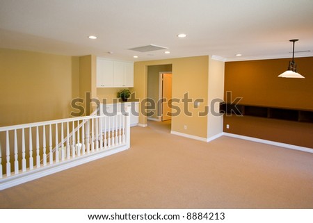 New model home interior showing paint & carpet