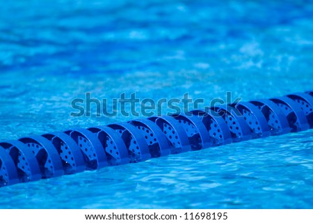 A lane marker for a swimming pool swim race