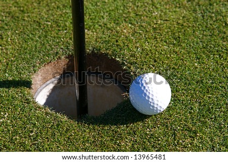 Golf Ball in the Hole