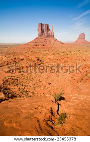 Monument Valley Tribal Park in Southwest US.