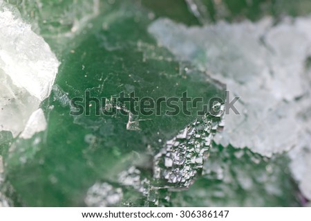 large green fluorite cubic crystal mineral sample