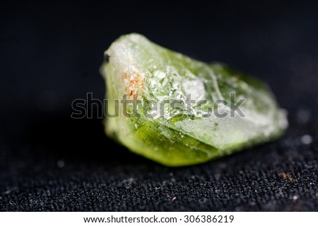 vibrant green forsterite crystal mineral sample gem, science geologyv
