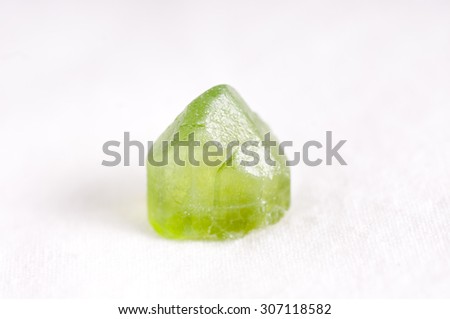 vibrant green forsterite crystal mineral sample gem, science geology