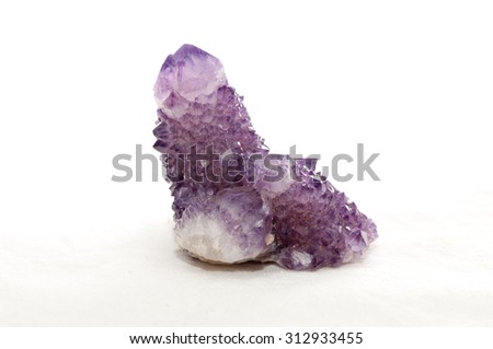 purple pink amethyst crystal mineral sample used in jewelry