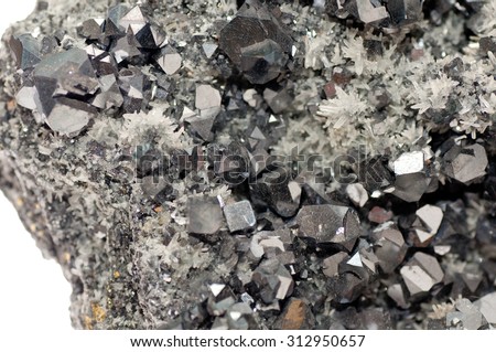 galena metallic ore mineral sample, a rare earth mineral