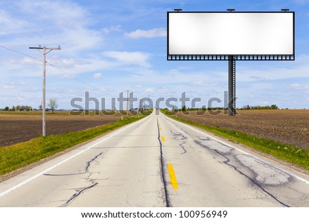 Big Metal Advertising Billboard Sign