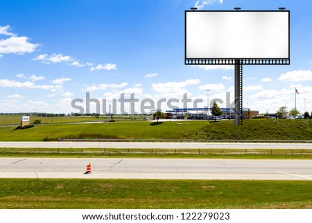 Big Metal Advertising Billboard Sign