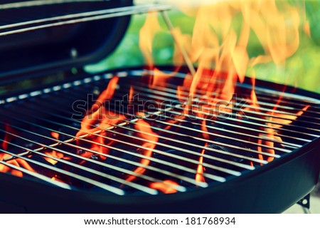 Grill With Big Flame
