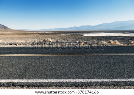 Road in the desert (Side View)