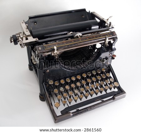  Fashioned Typewriter on Old Fashioned  Vintage Typewriter Stock Photo 2861560   Shutterstock