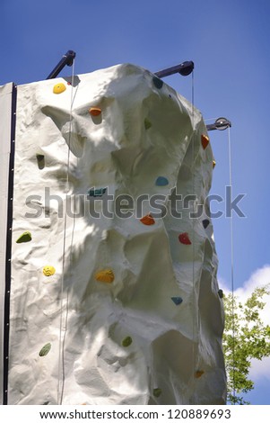 Outdoor Rock Climbing Wall