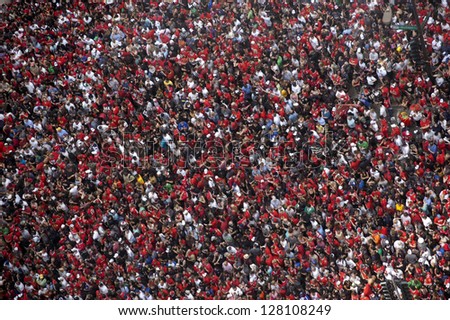 Chicago - June 11: An Estimated Two Million Fans Gather Along Michigan Avenue To Catch A Glimpse Of A Parade Celebrating The Chicago Blackhawks\' Stanley Cup Win On June 11, 2010 In Chicago, Illinois.