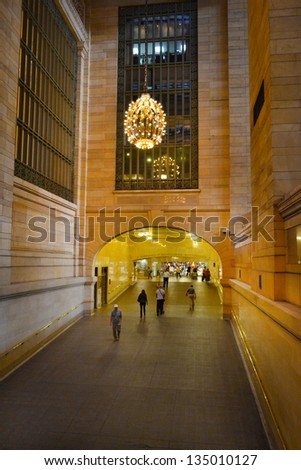 NEW YORK CITY - SEPTEMBER 14: Grand Central Station on September 14, 2012 in New York, New York. Grand Central Terminal is the world\'s largest train station by number of platforms.