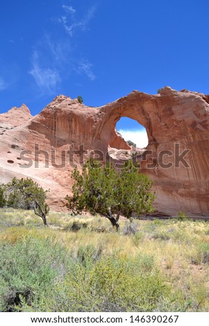 Red Rock Formation in Window Rock, Arizona