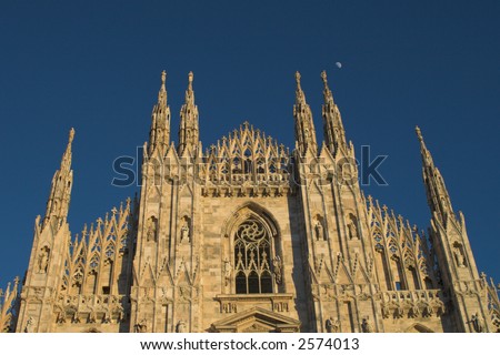Particular details of Milan Cathedral (Dome in Milan)