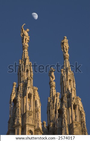 Particular details of Milan Cathedral (Dome in Milan)