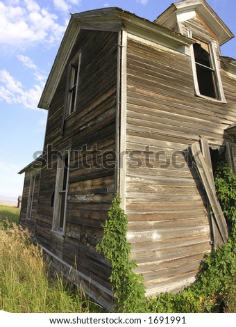 Abandoned ranch house, Central Montana.