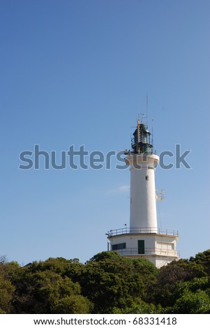 white stone lighthouse
