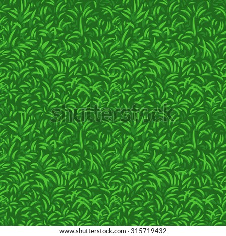 Grass seamless vector pattern.