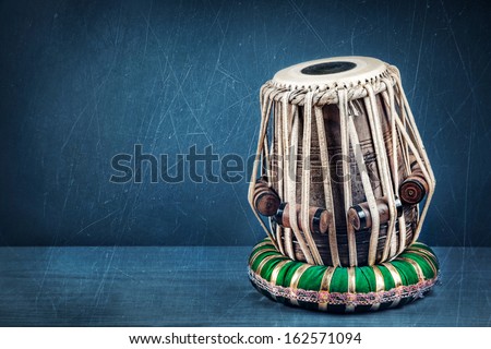 Tabla Drum Indian Classical Music Instrument Close Up